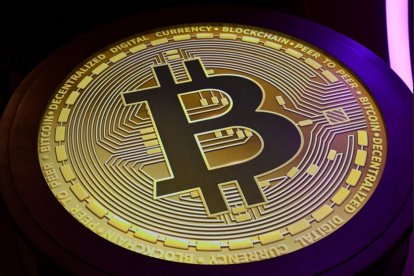 El logotipo de Bitcoin