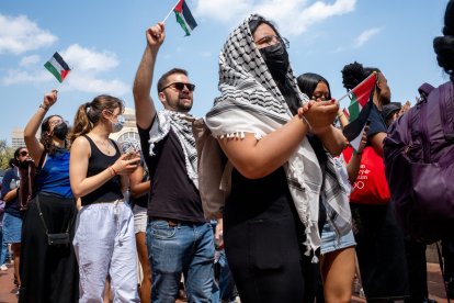 Manifestación pro-Hamas en Nueva York