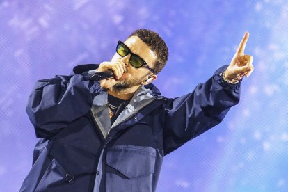 Justin Timberlake cantando en el festival de Lollapalooza en Berlín
