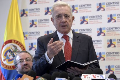 El expresidente de Colombia, Álvaro Uribe Vélez