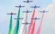 11 de junio de 2023, Mugello, Italia: Mugello, Italia, Circuito Internacional de Mugello, 11 de junio de 2023, el equipo de demostración acrobática de las Fuerzas Aéreas Italianas Frecce Tricolori actúa durante la carrera del Gran Premio de MotoGP de Italia - Campeonato del Mundo de MotoGP
