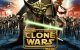 Cartel de las Clone Wars con Yoda en primer plano