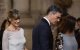 El presidente del Gobierno de España, Pedro Sánchez, y su esposa, Begoña Gómez.