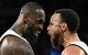 Stephen Curry y LeBron James celebran la clasificación a la final