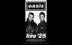 Cartel promocional del regreso de Oasis con una gira programada para 2025.