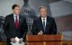 Linsdey Graham (derecha) y Richard Blumenthal