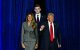 Donald Trump junto a Melania y a su hijo Barron Trump