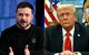 (COMBO) This combination of pictures created on February 19, 2025 shows, L-R, Ukraine's President Volodymyr Zelensky  in Brussels on December 19, 2024 and US President Donald Trump in Washington, DC, on February 10, 2025. US President Donald Trump called Ukrainian leader Volodymyr Zelensky a "dictator without elections" on February 19, 2025, stepping up his attacks as tensions soar between Kyiv and Washington. (Photo by JOHN THYS and ANDREW CABALLERO-REYNOLDS / AFP)