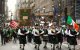Gaiteros participan en el desfile anual del Día de San Patricio en Nueva York el 17 de marzo de 2025