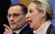 Líderes del partido AfD, Tino Chrupalla y Alice Weidel