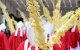 Varios cardenales, durante la procesión del Domingo de Ramos en el Vaticano.