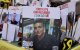 Un cartel con el rostro del rehén israelí-estadounidense Edan Alexande