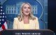 La secretaria de prensa de la Casa Blanca, Karoline Leavitt