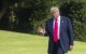 Donald Trump, en los jardines de la Casa Blanca