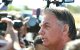 Jair Bolsonaro atiende a los medios a las puertas del Senado de Brasil