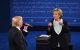 Donald Trump and Hillary Clinton debate in 2016