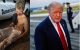 Foto editada donde se muestra a la víctima, Edward Coristine, y al presidente Trump