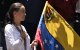María Corina Machado durante protestas en Caracas en agosto del 2024.