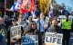Pro-life demonstrators attend the National Men's March to Abolish Abortion
