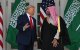 Donald Trump y Mohammed bin Salmán, antes de reunirse en la Casa Blanca