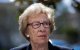 Eva Schloss, hermanastra de Ana Frank y sobreviviente del Holocausto, asiste a una conferencia de prensa en Newport Beach, California, el jueves 7 de marzo de 2019