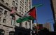 Manifestantes propalestinos en Nueva York