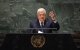 Palestinian president Mahmoud Abbas addresses the 78th United Nations General Assembly at UN