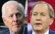 John Cornyn y Ken Paxton/ Stefani Reynolds