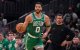Jayson Tatum, durante el juego frente a los Dallas Mavericks