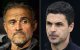 Luis Enrique Martínez (izquierda) y Mikel Arteta (derecha)