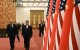 El presidente de China, Xi Jinping (derecha), y el presidente de Estados Unidos, Donald Trump, llegan a un banquete de Estado en el Gran Salón del Pueblo en Pekín el 14 de mayo de 2026.