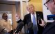 Donald Trump en el Air Force One/ Brendan Smialowski