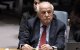 Palesitinan Ambassador Riyad Mansour to the UN listens during the United Nations Security Council