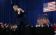 El presidente Trump tras su discurso en Rockland Community College en Suffern, Nueva York, este 22 de mayo.