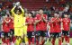 South Korea's players celebrate afterb beating the Czech Republic/ ULISES RUIZ