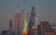 The iconic Empire State Building (L) stands out on the Manhattan skyline (Files)