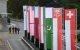Las banderas de Suiza, Estados Unidos, Qatar, Pakistán y el cantón suizo de Nidwalden