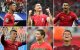 (COMBO) This combination of pictures created on June 23, 2026, shows (L to R) Portugal's forward #07 Cristiano Ronaldo celebrating after scoring during the 2026 World Cup Group K football match between Portugal and Uzbekistan at the Houston Stadium in Houston on June 23, 2026; Ronaldo celebrating scoring his team's first goal during the Qatar 2022 World Cup Group H football match between Portugal and Uruguay at the Lusail Stadium in Lusail, north of Doha on November 28, 2022; Ronaldo celebrating a goal during the Russia 2018 World Cup Group B football match between Portugal and Spain at the Fisht Stadium in Sochi on June 15, 2018; Ronaldo reacting during the World Cup Group G football match between Portugal and Ghana at the Mane Garrincha National Stadium in Brasilia on June 26, 2014;  Ronaldo celebrating after scoring the sixth goal during the 2010 World Cup Group G first round football match between North Korea and Portugal at Green Point stadium in Cape Town on June 21, 2010; and Ronaldo celebrating after scoring a goal during the World Cup 2006 group D football game Portugual vs Iran at Frankfurt stadium on June 17, 2006. Under-fire Portugal superstar Cristiano Ronaldo silenced his critics as he became the first man to score in six different World Cups on June 23, 2026.