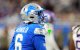 El cornerback Terrion Arnold (6) de los Detroit Lions
