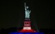 Estatua de la Libertad iluminada para una celebración (Archivo)