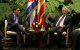 El dictador cubano Miguel Diaz-Canel (derecha) y el presidente del Gobierno español Pedro Sánchez