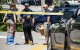 FBI investigators work the scene of an alleged ICE involved shooting in Biddeford, Maine.
