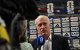 Didier Deschamps, seleccionador francés, en zona mixta