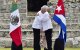 El expresidente mexicano Andrés Manuel López Obrador y el cubano Miguel Díaz-Canel