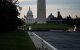 El estanque reflectante del Monumento a Lincoln, ahora sin agua