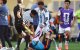 El centrocampista argentino Leandro Paredes (arriba) choca con el centrocampista español Gavi