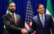 Marco Rubio (derecha), se reúne con el presidente sirio Ahmed al-Sharaa