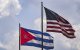 Banderas de Cuba y EEUU