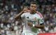 Kylian Mbappé celebra su hat-trick este miércoles en el Bernabéu.