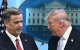 Donald Trump (derecha) cede la palabra al director de la CIA, John Ratcliffe (izquierda)